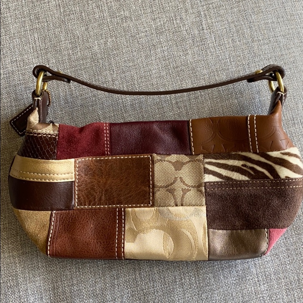 Small Coach Purse with leather strap